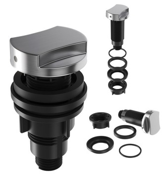 РУЧКА ДЛЯ АВТОМАТИЧЕСКОГО СИФОНА, АБС-СТАЛЬ, КУХОННАЯ МОЙКА