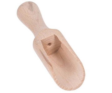 CZERPAK DREWNIANY ŁOPATKA DO ZIÓŁ PRZYPRAW 12,5 CM