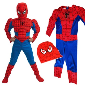 SPIDERMAN STRÓJ PRZEBRANIE DLA CHŁOPCA GRUBY
