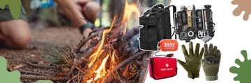 ZESTAW 5W1 + ŚPIWÓR + PLECAK 35L: PREZENT SURVIVALOWY KOMPLET DLA MĘŻCZYZNY