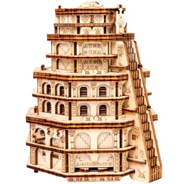 ESC WELT Quest Tower - Drewniana łamigłówka 3D, Prezent dla dorosłych