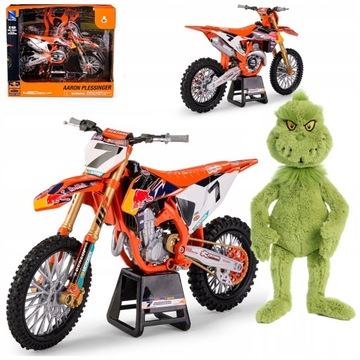 RB KTM 450 SX-F NO.7 AARON PLESSINGER 1:12 NEW RAY D/C + GRINCH GRATIS