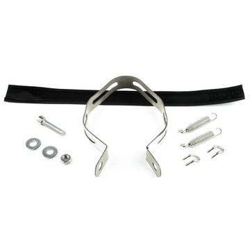 Глушитель RacePRO 370мм + колено для скутера GY6 125 4T синий