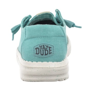 Buty Półbuty Damskie Hey Dude Wendy Canvas Turquoise 40902 Niebieskie