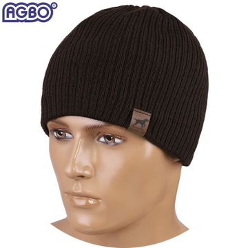 ШАПКА МУЖСКАЯ ЖЕНСКАЯ ЗИМНЯЯ МЕРИНОСОВАЯ шерсть Универсальная ПОЛЬСКИЙ ПРОДУКТ КОРИЧНЕВЫЙ