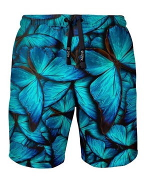 Męskie Kąpielówki Butterfly Blue XL Plaża Lato