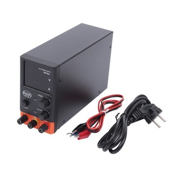 Regulowany zasilacz laboratoryjny DC 0-30V 0-5A