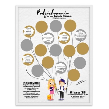 Скретч-постер «Спасибо учителю» 30x40