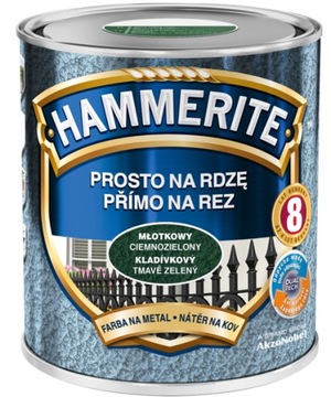 Hammerite Prosto na Rdzę Młotkowy C. ZIELONY 250ML