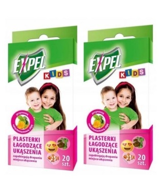 Plasterki łagodzące ukąszenia Expel Kids 40 sztuk