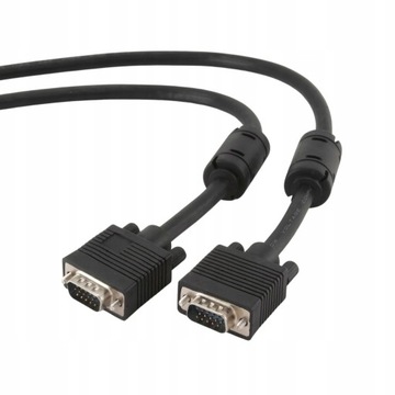 КАБЕЛЬ VGA - VGA ДЛЯ МОНИТОРА VGA D-SUB HD ВИДЕОКАБЕЛЬ 1,8 М ЧЕРНЫЙ GEMBIRD