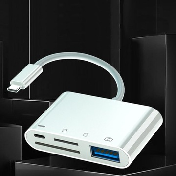 Адаптер OTG для чтения Micro SD TF USB C 4 в 1, для