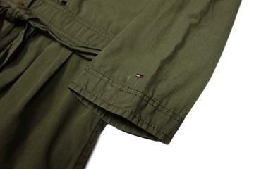 TOMMY HILFIGER Sukienka Koszulowa Khaki Logo r. XL 42