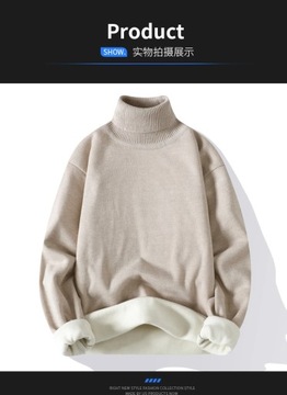 Men 2023 New Sweater Autumn Winter Knitted Turtlen