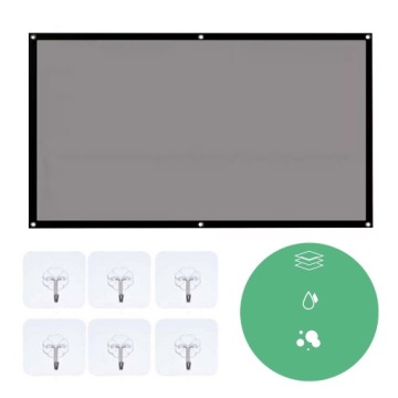 Проекционный экран, портативный проекционный экран для улицы, 84 дюйма, 16:9, Full HD