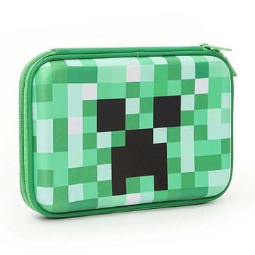 PIÓRNIK SZKOLNY USZTYWNIANY dla chłopca motyw minecraft ZIELONY