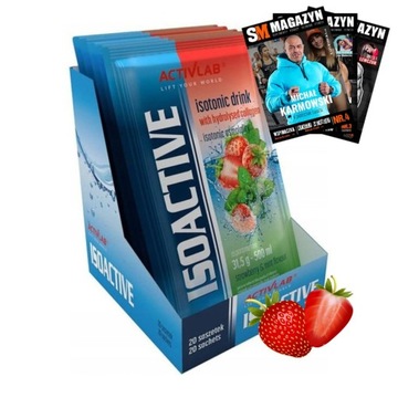 ACTIVLAB ISOACTIVE 10x 31.5g NAPÓJ IZOTONICZNY ISO ENERGIA SIŁA NAWODNIENIE