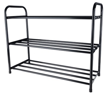 МЕТАЛЛИЧЕСКАЯ ПОДСТАВКА ДЛЯ ОБУВИ, 3 УРОВНЯ, СТАЛЬ