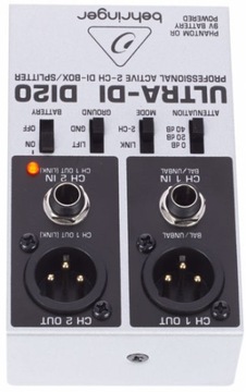Behringer DI20 DI-Box активный 2-канальный со сплиттером