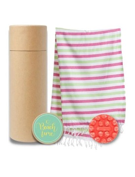 Ręcznik HAMMAM Fouta SAUNA PLAŻA JOGA+mydło ABAMOR