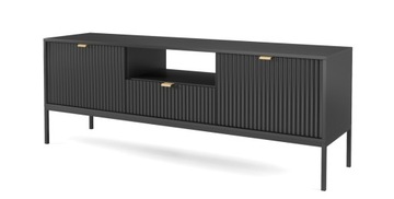 Nowoczesna szafka RTV, komoda pod TV 155cm czarna