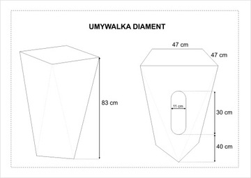 ОТДЕЛЬНО СТОЯЩАЯ РАКОВИНА + УНИТАЗ DIAMOND - SWISS MEYER
