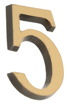 CYFRA NUMER NA DRZWI PATYNA SAMOPRZYLEPNA 5 CM