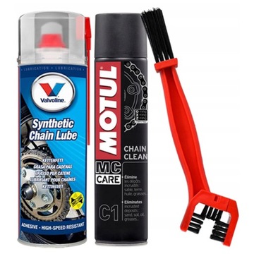 ZESTAW SMAR DO ŁAŃCUCHA VALVOLINE ZMYWACZ CZYŚCIK