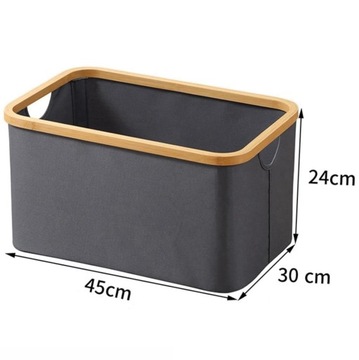 СКЛАДНОЙ КОНТЕЙНЕР Корзина для белья БАМБУК ТКАНЬ ОКСФОРД 32л