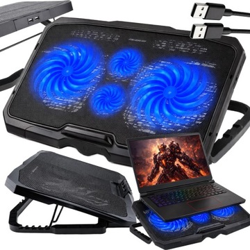 PODSTAWKA CHŁODZĄCA POD LAPTOPA GAMINGOWA DUŻA PODKŁADKA 12-17