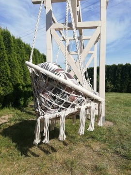 FOTEL WISZĄCY HUŚTAWKA OGRODOWA GNIAZDO BOCIANIE