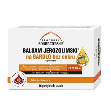 Bonifratrzy Balsam Jerozolimski GARDŁO do ssania
