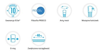 Душевой шланг Deante 1,75 м РАЗДВИЖНОЙ