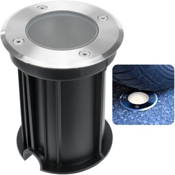 OPRAWA NAJAZDOWA LAMPA LED GU10 WPUSZCZANA W CHODNIK GRUNT ZIEMIĘ IP65 230V