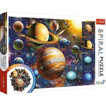PUZZLE 1040 SPIRAL UKŁAD SŁONECZNY TREFL ORYGINAŁ