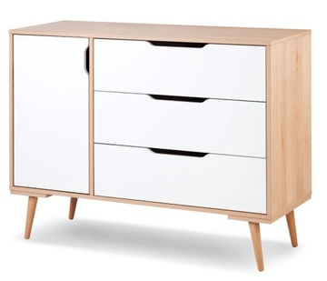 КЛУПШ СОФИ комод, бук-белый