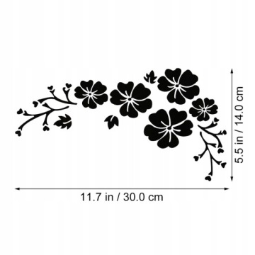 ДЕКОРАТИВНАЯ НАКЛЕЙКА С ЦВЕТАМИ НА АВТОМОБИЛЬ ШИКАРНЫЕ НАКЛЕЙКИ НА АВТОМОБИЛЬ ДЕКОРАТИВНАЯ НАКЛЕЙКА ДЛЯ ТЕЛА