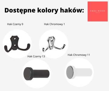 Скамья 65 см с обивкой и комплектом вешалок EMRA