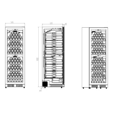 Витрина холодильная 5-15c WiFi CASO WineChef 180