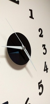 НАСТЕННЫЕ ЧАСЫ ДЛЯ ДОМА, ЧЕРНЫЕ ЦИФРЫ, ЛЕГКАЯ СБОРКА