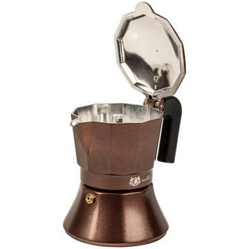 KAWIARKA ALUMINIOWA 150ML DO PARZENIA KAWY NA 3 ESPRESSO ZAPARZACZ DO KAWY