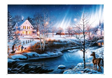 PUZZLE 1000el. Zimowa zorza polarna