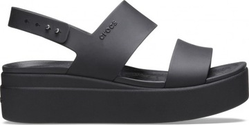 Damskie Sandały Crocs Brooklyn Low Wedge 206453 Na Koturnie 36-37