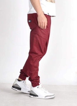 Spodnie M Bossline Cut Jogger Bordowe joggery