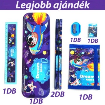 Dollcini, школьные принадлежности, дети, веселье, набор, мотив динозавра, зеленый