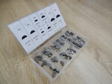 Набор полукруглых клиньев 80 штук, 8 видов