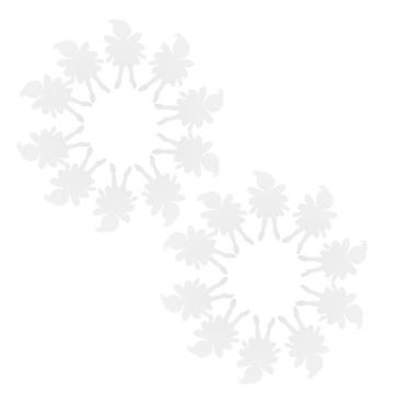 20 шт. Blank Fairy Paper Shapes DIY Для розфарбовування Фігурки для декору