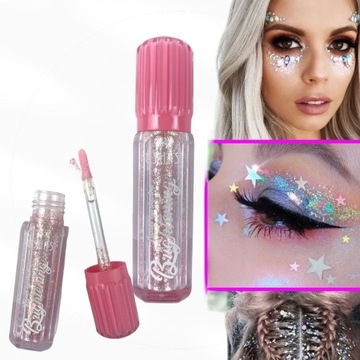 Блестки для украшения глаз и лица Shadow Glitter Gel.