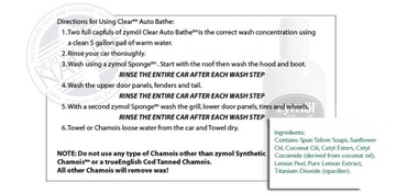 Zymol CLEAR LUXURY Auto Bathe – самый деликатный
