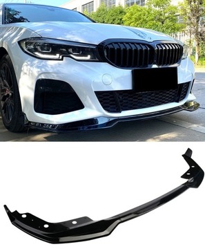 BMW G20 G21 PRZEDLIFT 2019-2022 Dokładka zderzaka M SPORT CZARNY POŁYSK MP
